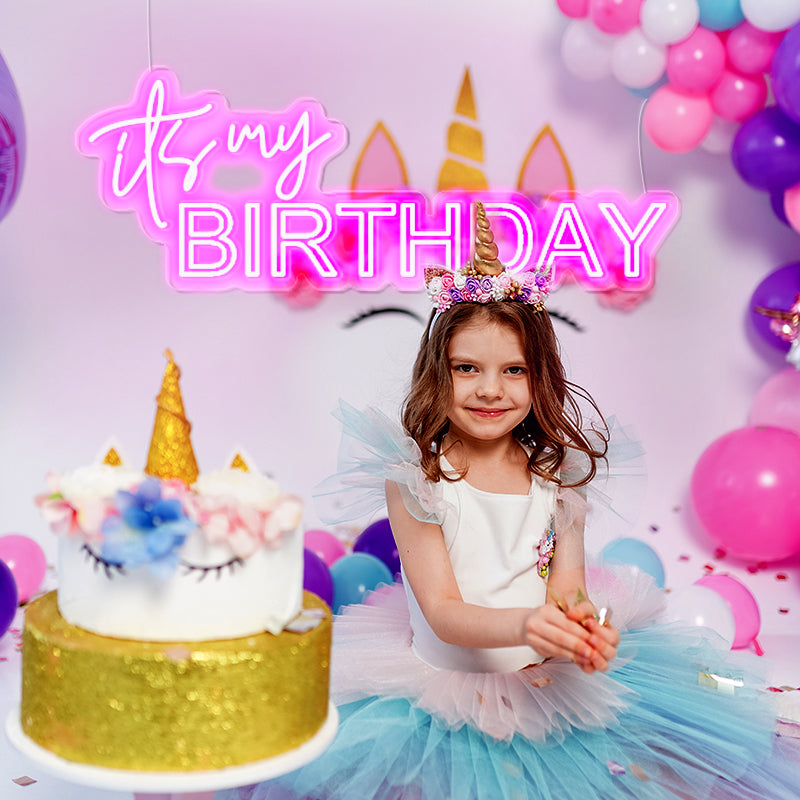 it's my birthday LED neon sign