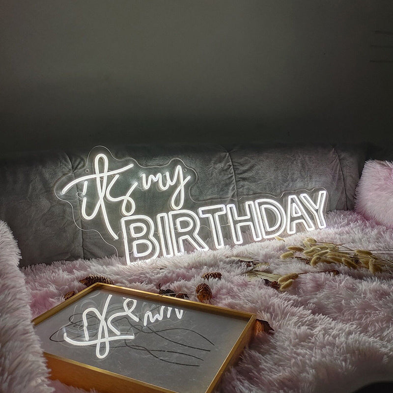 it's my birthday LED neon sign