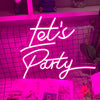 Let's Party Neon Sign
