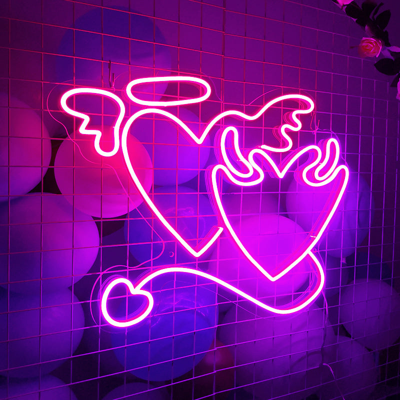 Angel and Devil Neon Light