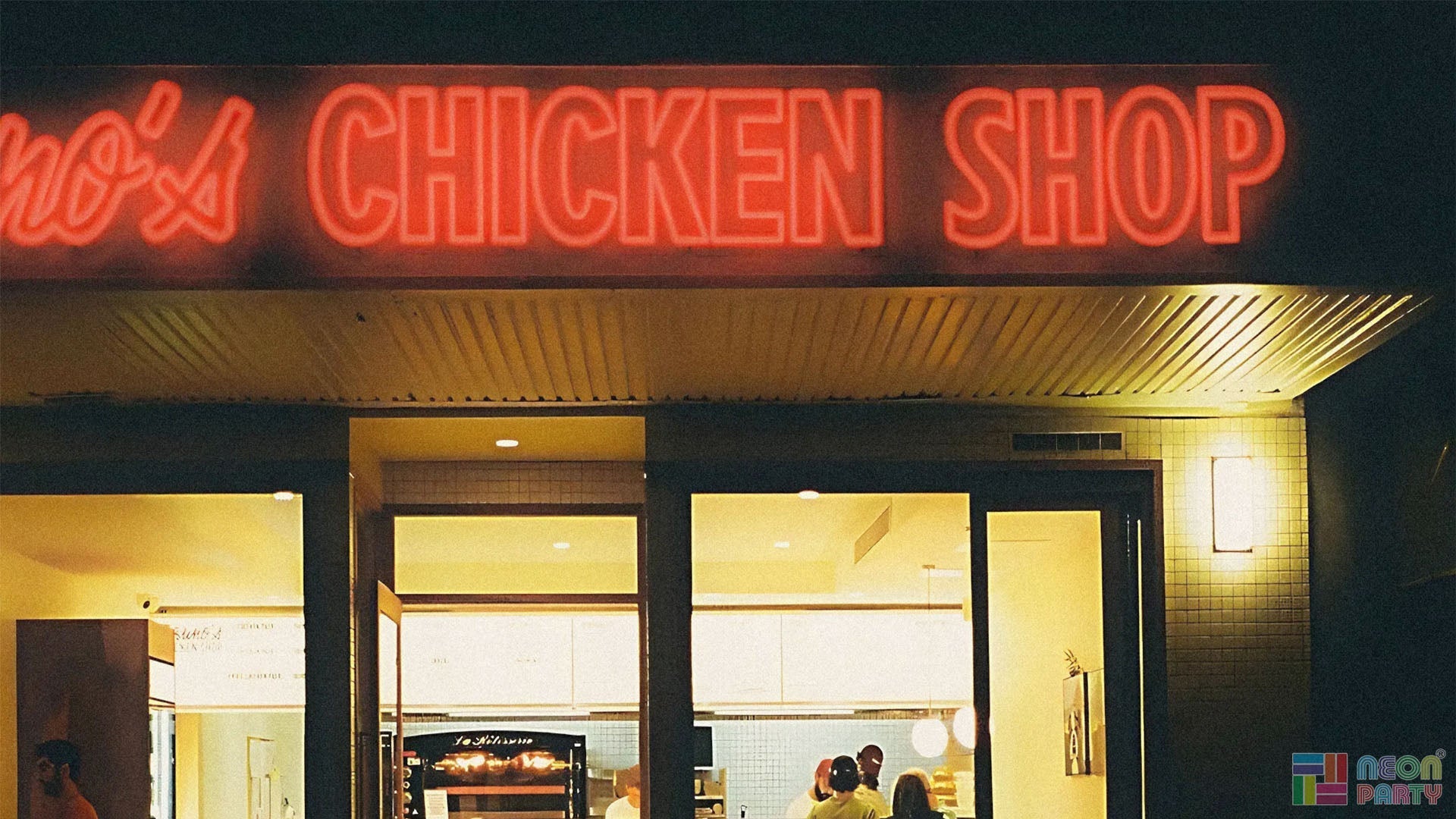 Neon Party’s Custom LED Neon Sign Lit Up Bruno’s Chicken Shop for the Grand Opening