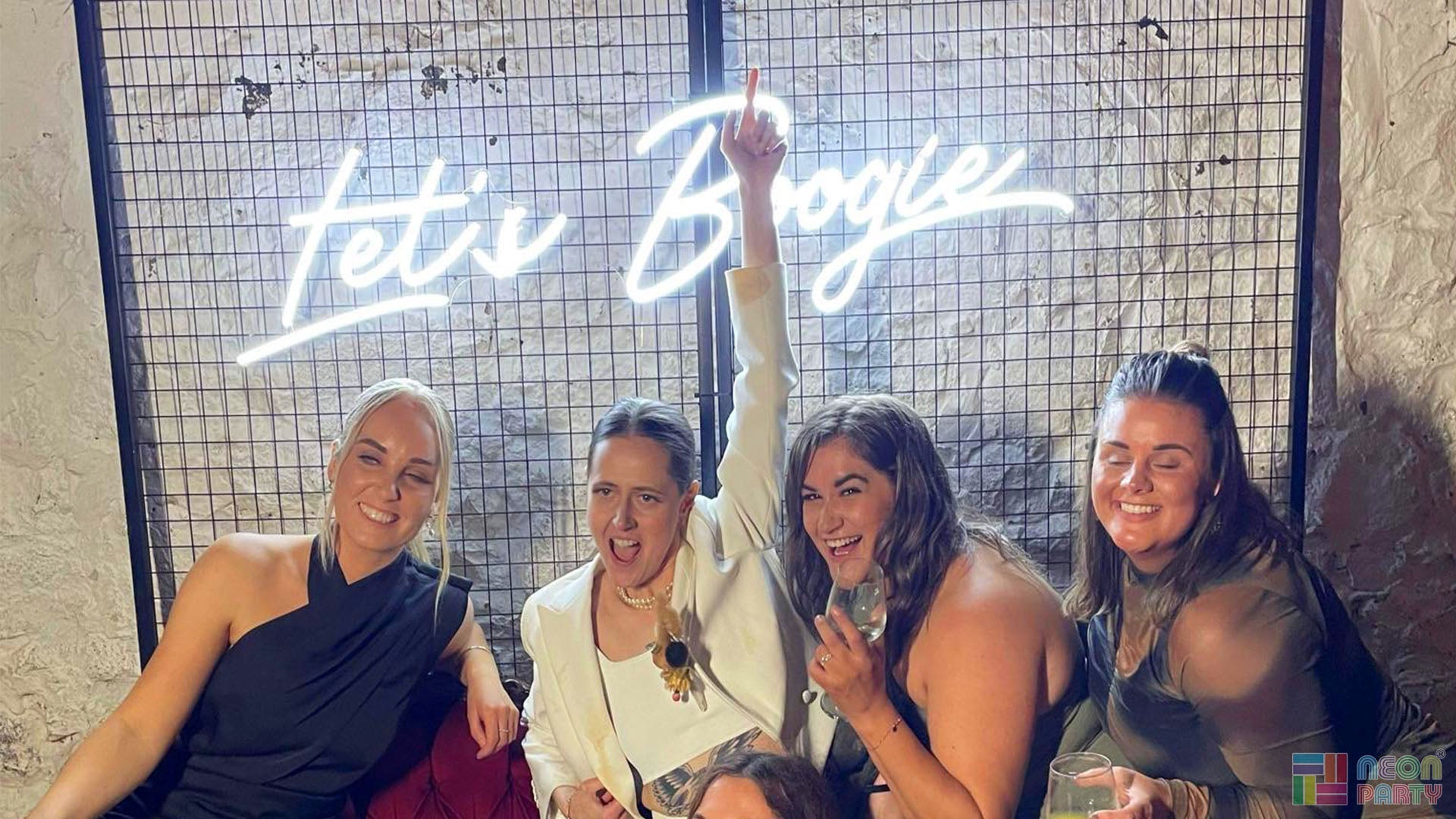 Neon Party’s Custom LED Neon Sign Added a Fun-Filled Glow to a Wedding Celebration