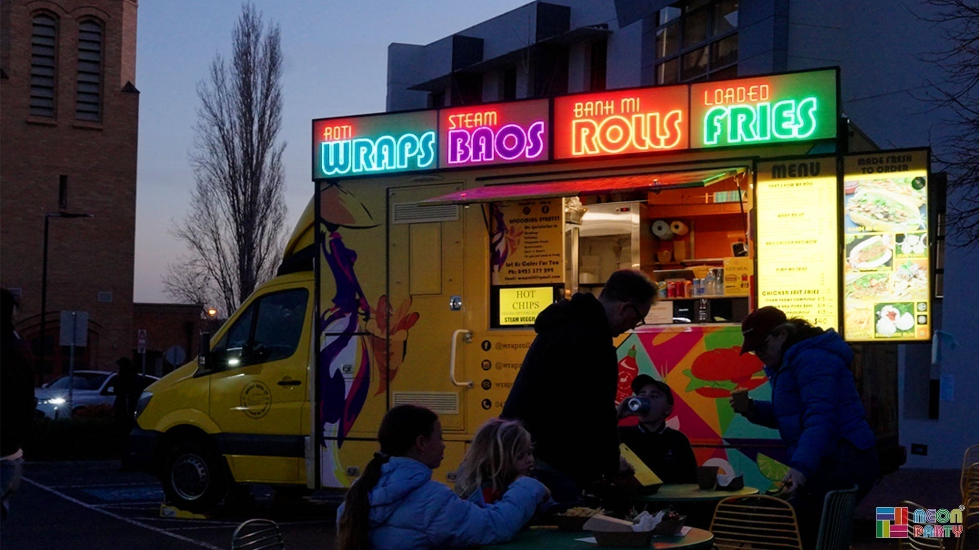 Neonparty® Light Up Wrap Roll Its Food Truck