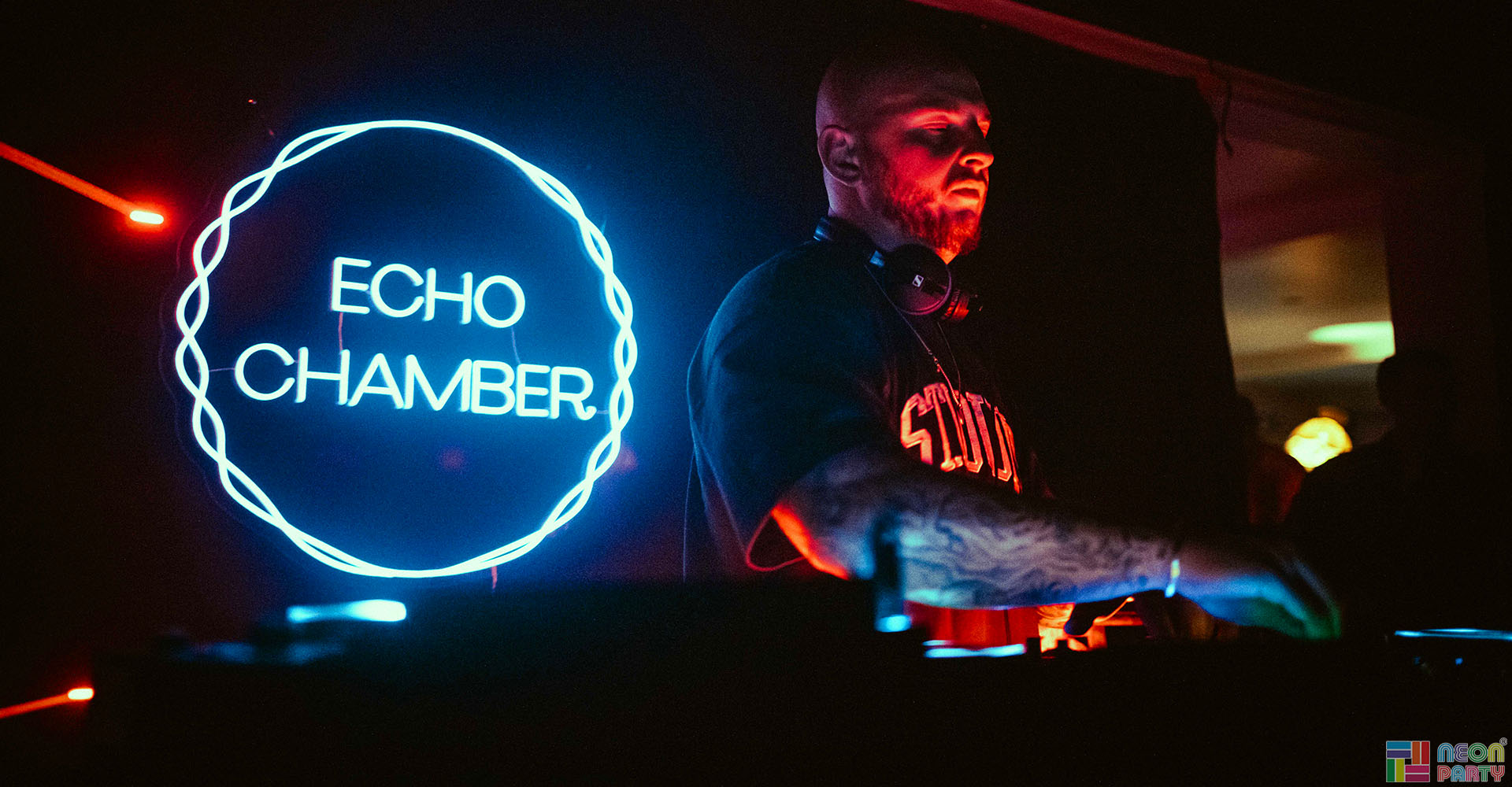 Neon Party- Illuminating the Beat With Custom Echo Chamber LED Neon Sign