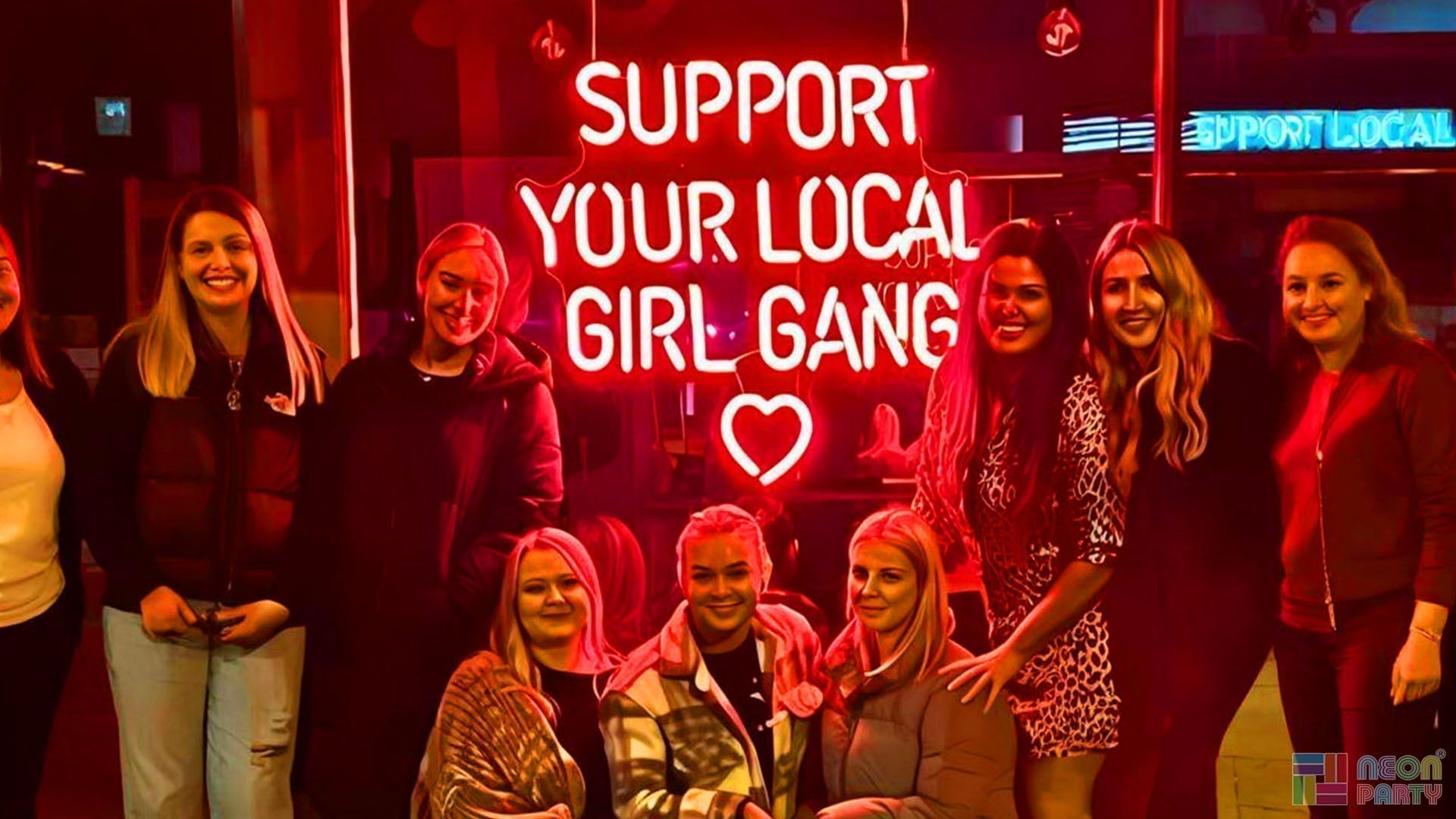 Neon Party’s Custom LED Neon Sign For The Girls at Salon Vie