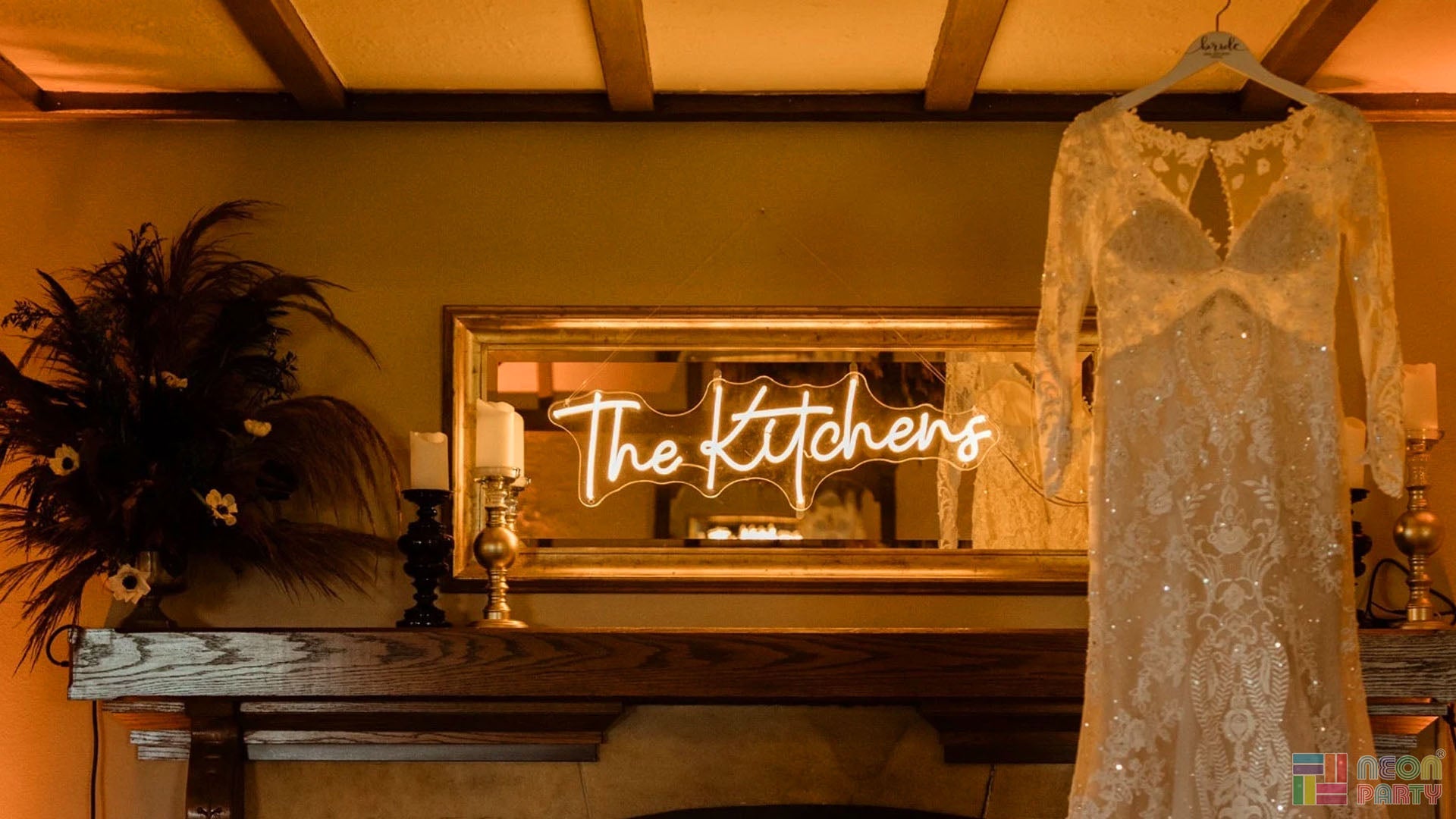 Neon Party’s Glowing Addition to The Kitchen’s Wedding Day