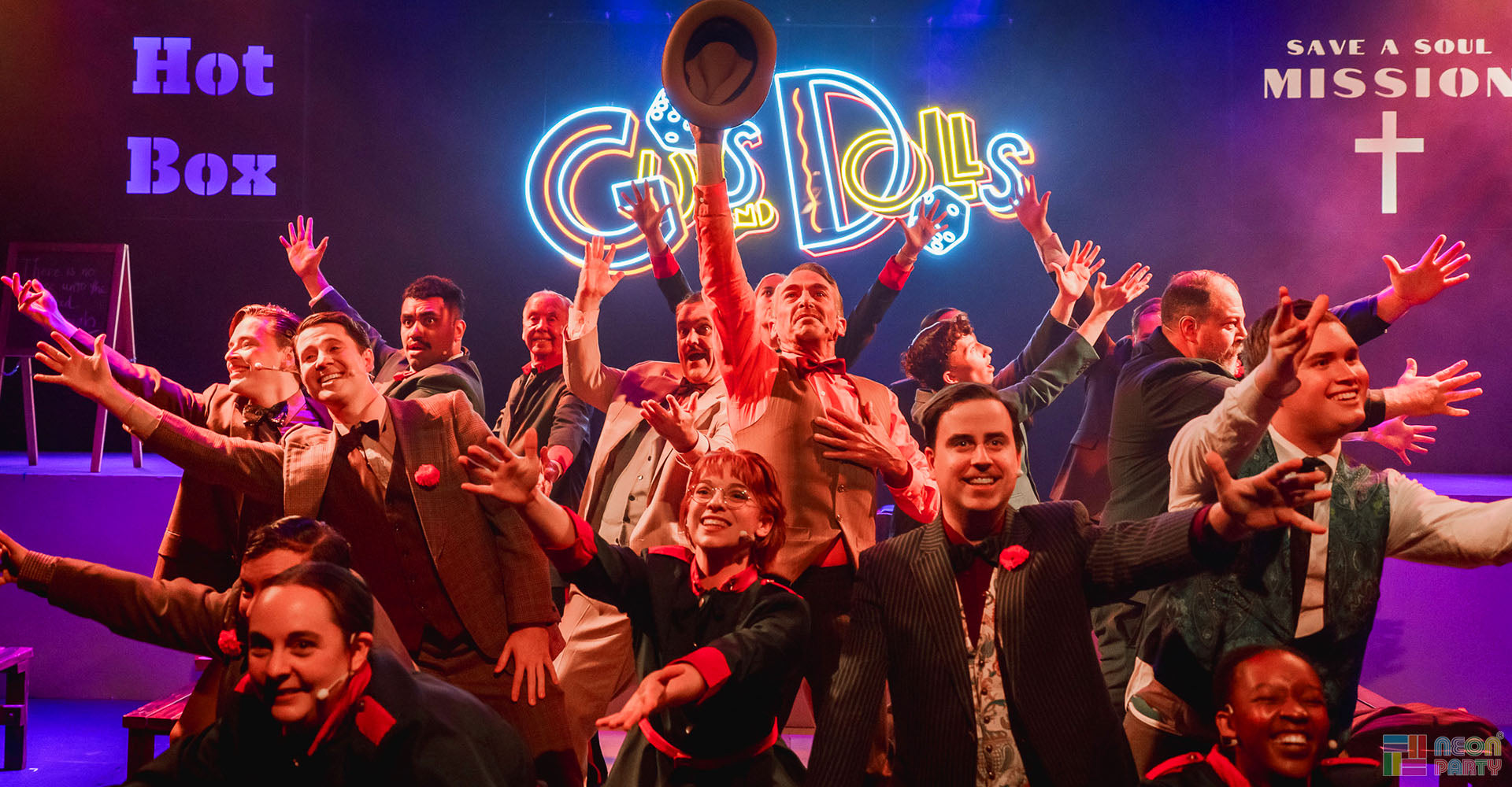 Neonparty® helps bring the Show into Showbiz for Koorliny Arts Centre’s production of Guys and Dolls.