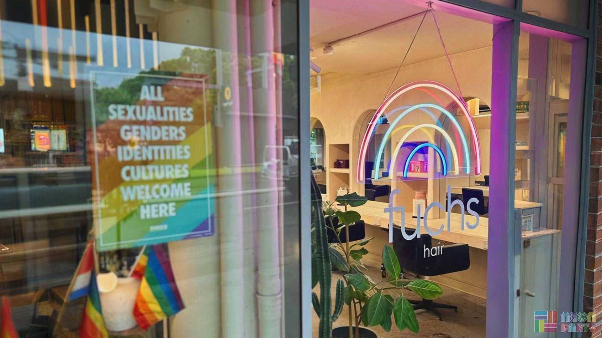 rainbow neon signs
