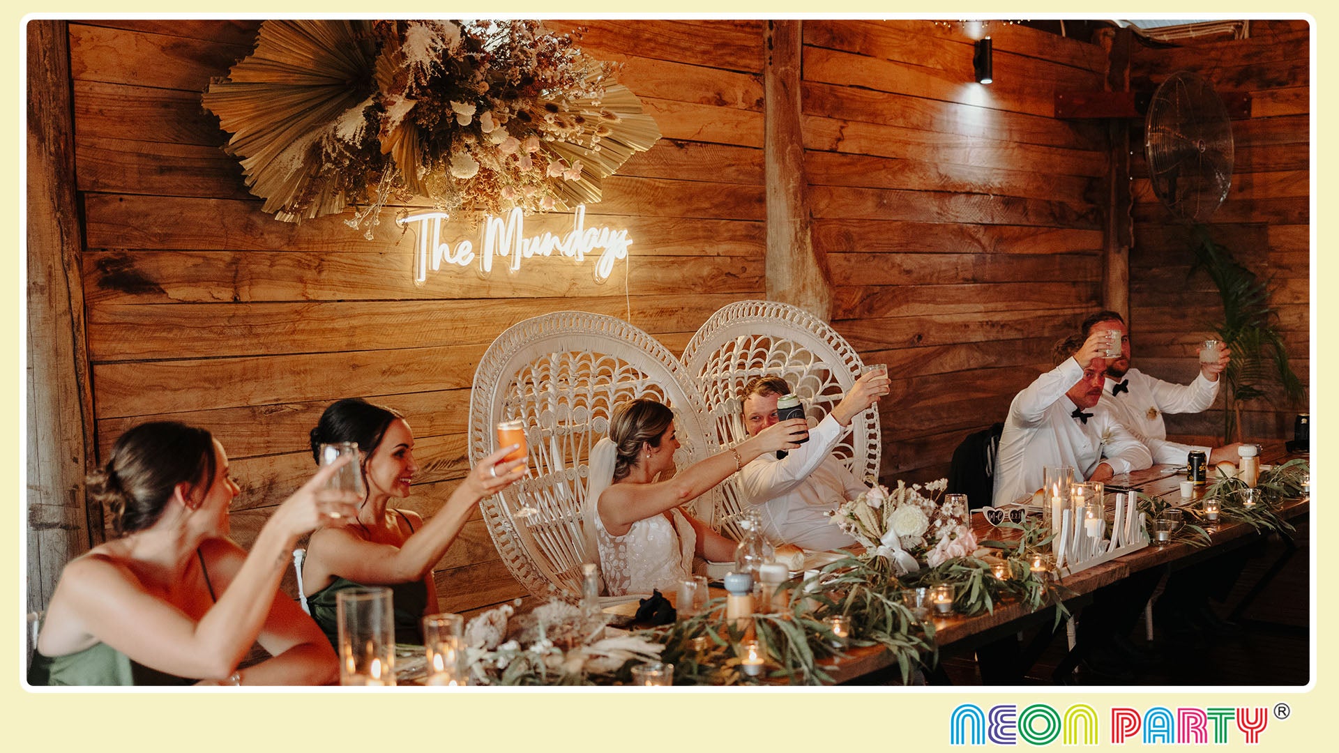 Neonparty® Transform Your Space with Warm White Neon Signs