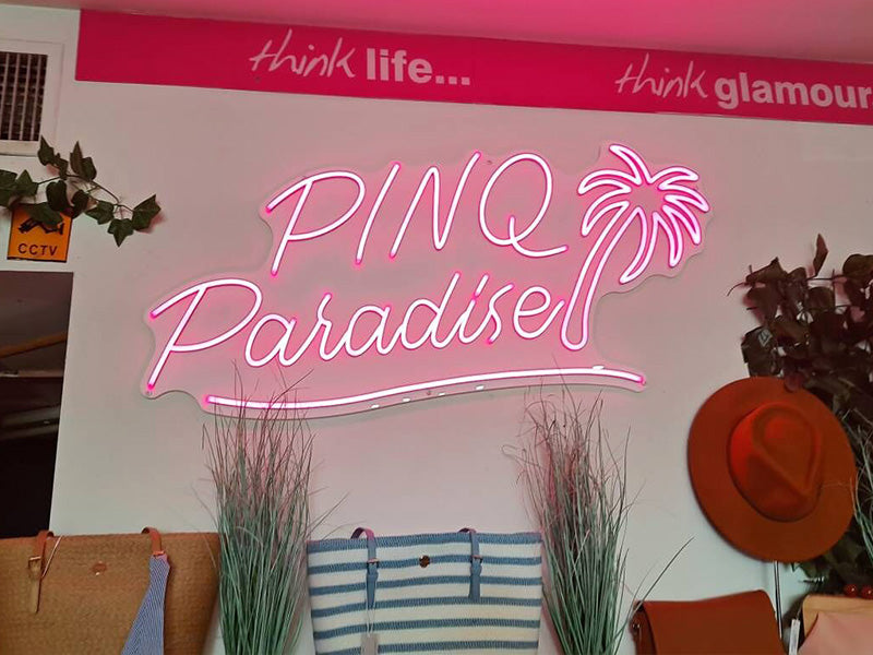 White Backboard LED Neon Signs