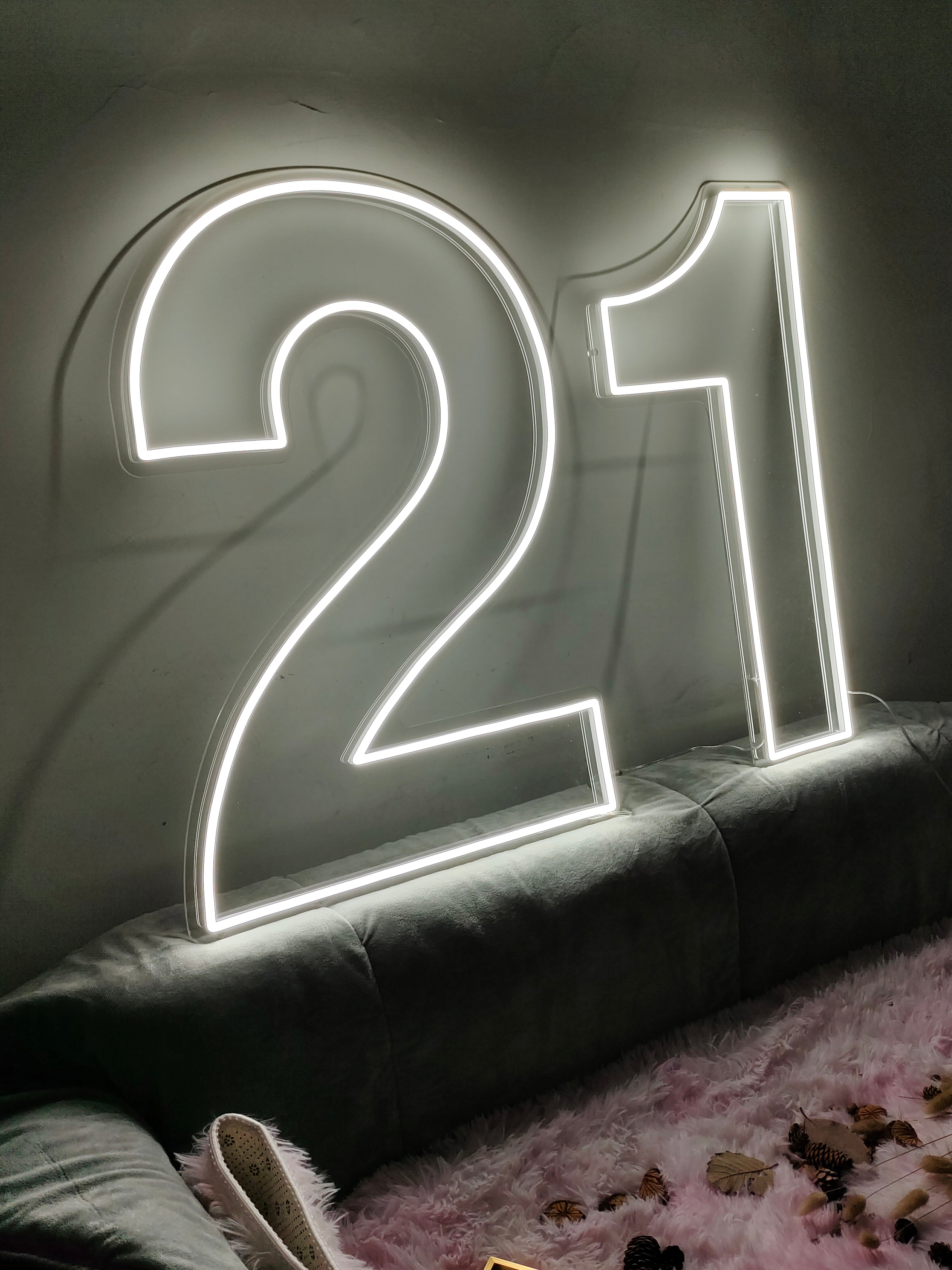 21 Twenty-First Birthday Neon Sign