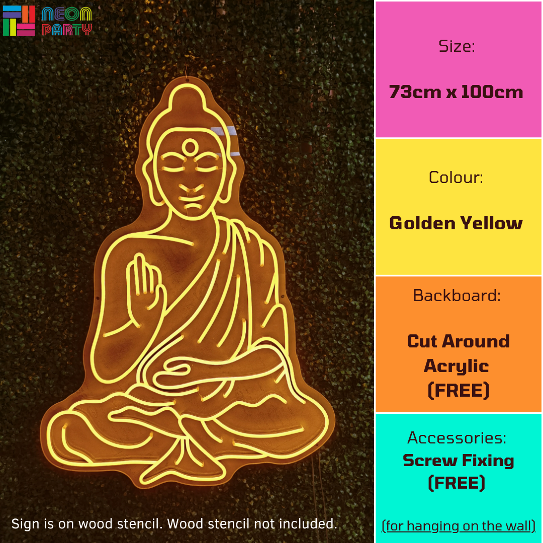 Personalised Neon Buddha Sign