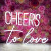 Cheers to love for wedding led signs