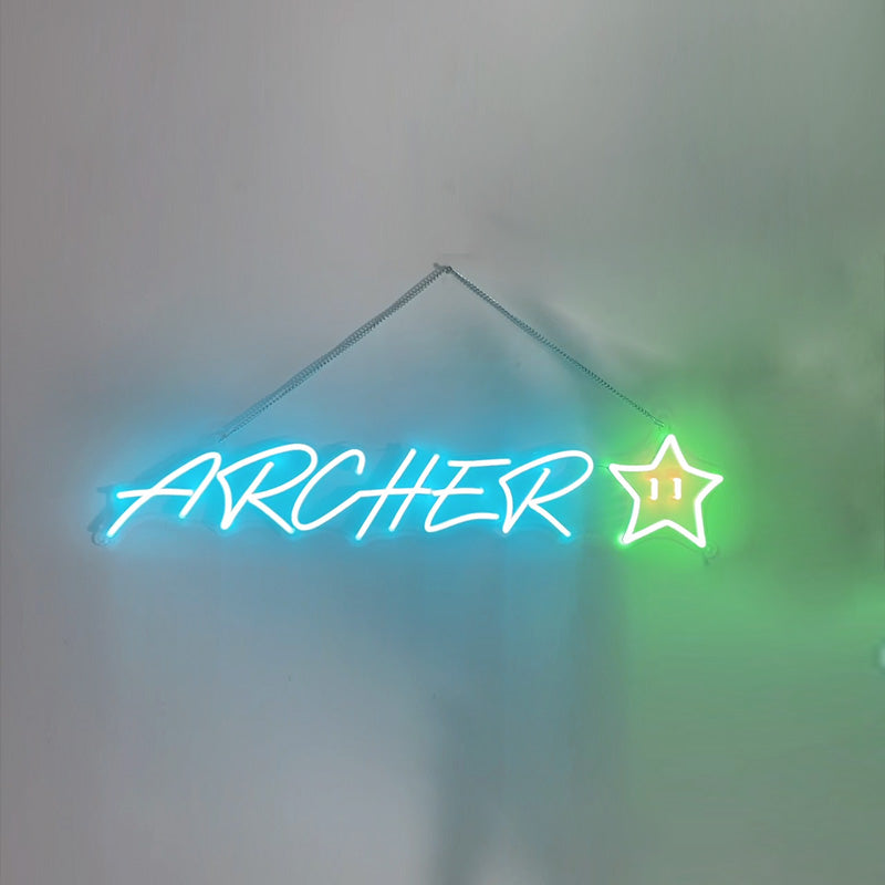 Name with Customisable Star neon sign