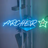 Name with Customisable Star neon sign