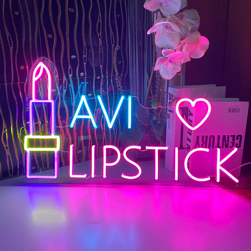 Customisable Lipstick Neon Sign