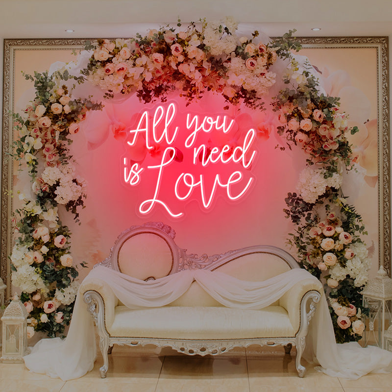 All you need is love neon light