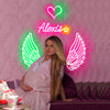 Customisable Angel Wings Neon Light