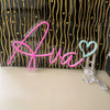 LED Name with Cute Heart neon sign