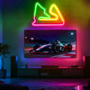 Bahrain Race Track Neon Wall Art
