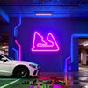 Bahrain Race Track Neon Wall Art