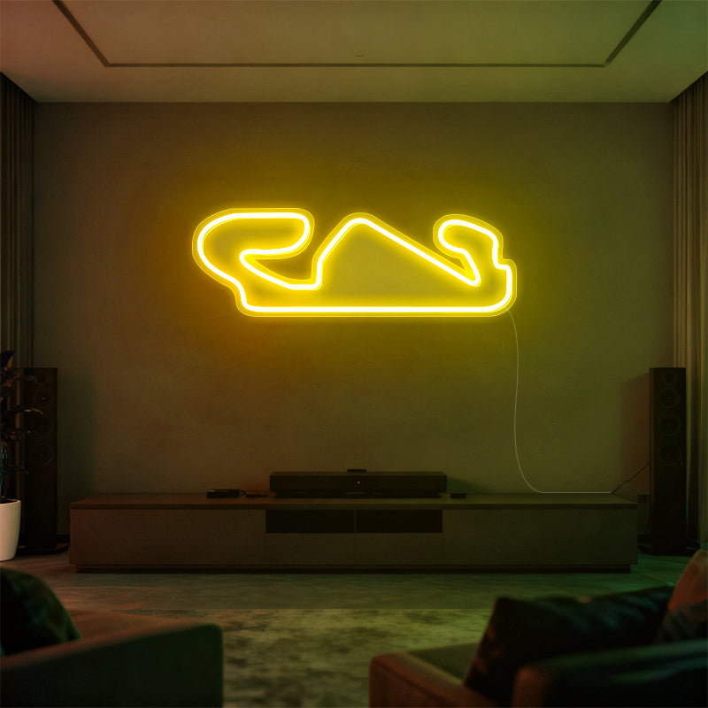 Barcelona Catalunya Neon Race Track