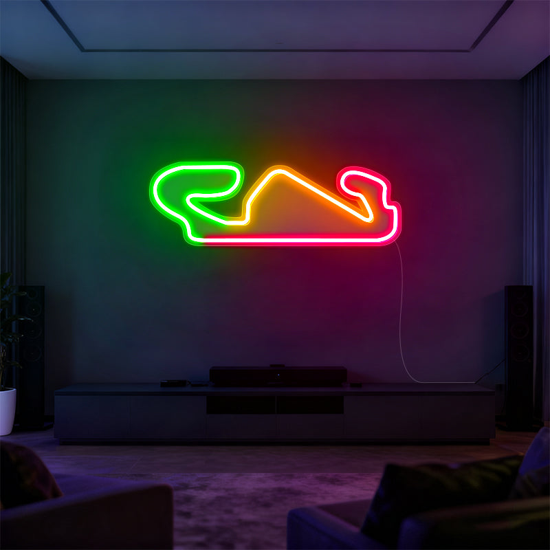 Barcelona Catalunya Neon Race Track