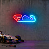 Barcelona Catalunya Neon Race Track