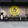 Acrylic backlit neon signs for café