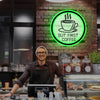 Acrylic backlit neon signs for café