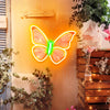 Beauty Butterfly Neon Wall Art