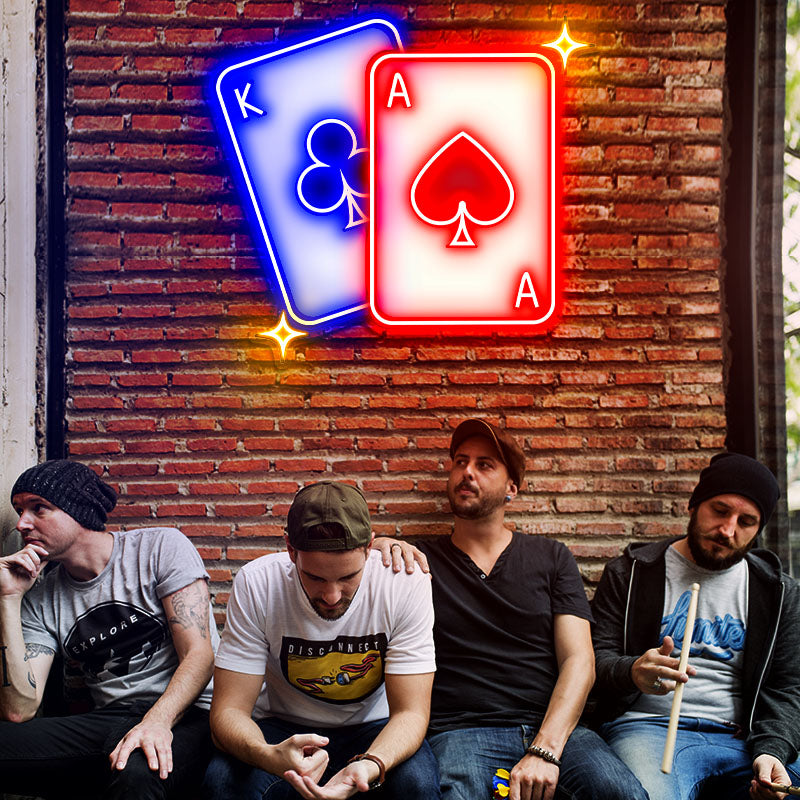 Cards LED Neon Sign