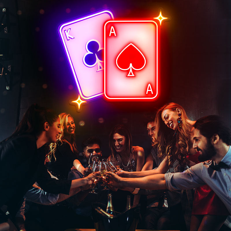 Cards LED Neon Sign