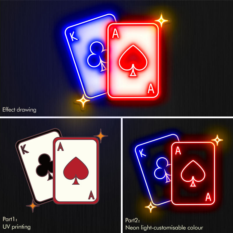 Cards LED Neon Sign