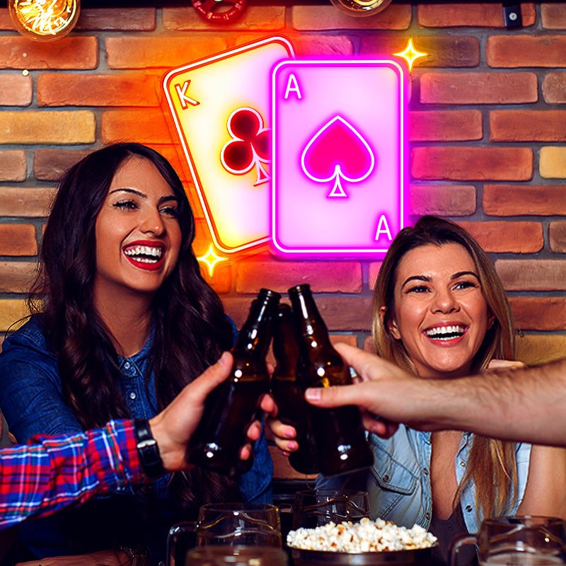 Cards LED Neon Sign