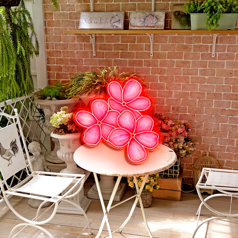 UV Printing Flowers LED Neon Sign