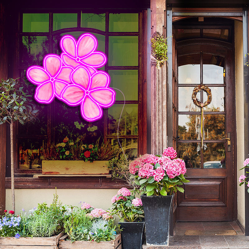 UV Printing Flowers LED Neon Sign