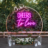 Cheers to love for wedding led signs