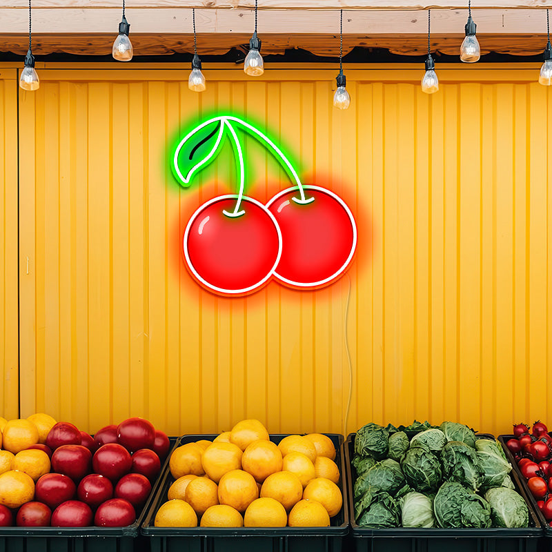 Cherries LED Neon Sign