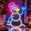 Snowman neon Christmas decorations