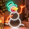 Snowman neon Christmas decorations