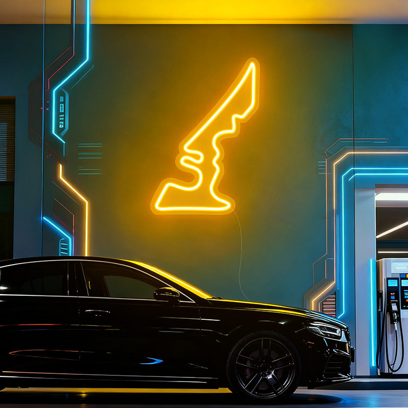 Circuit of Americas race track neon
