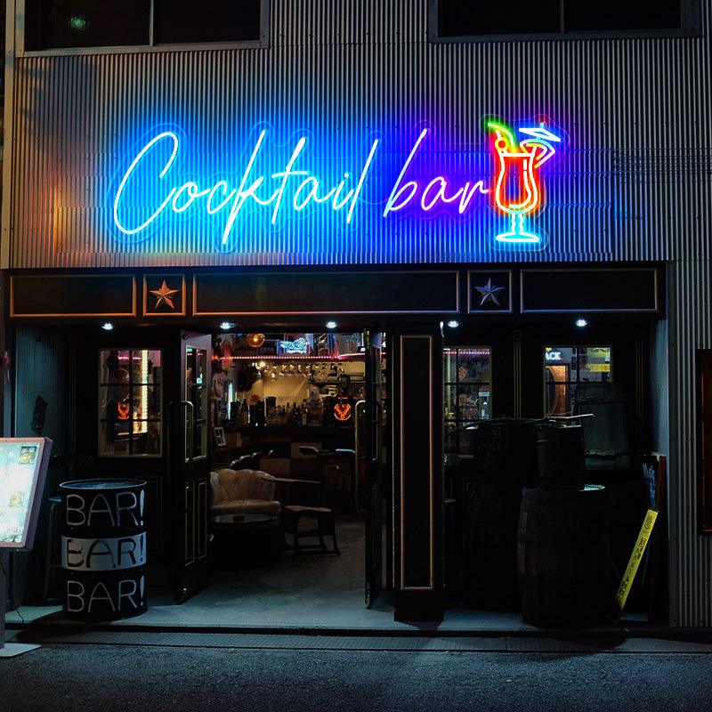 Commercial Cocktail bar neon sign