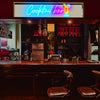 Cocktail bar with drink neon sign Australia