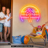 Tropical Palmtree in the Sunset LED neon sign