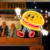 Cartoon Burger LED Neon Sign