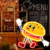 Cartoon Burger LED Neon Sign