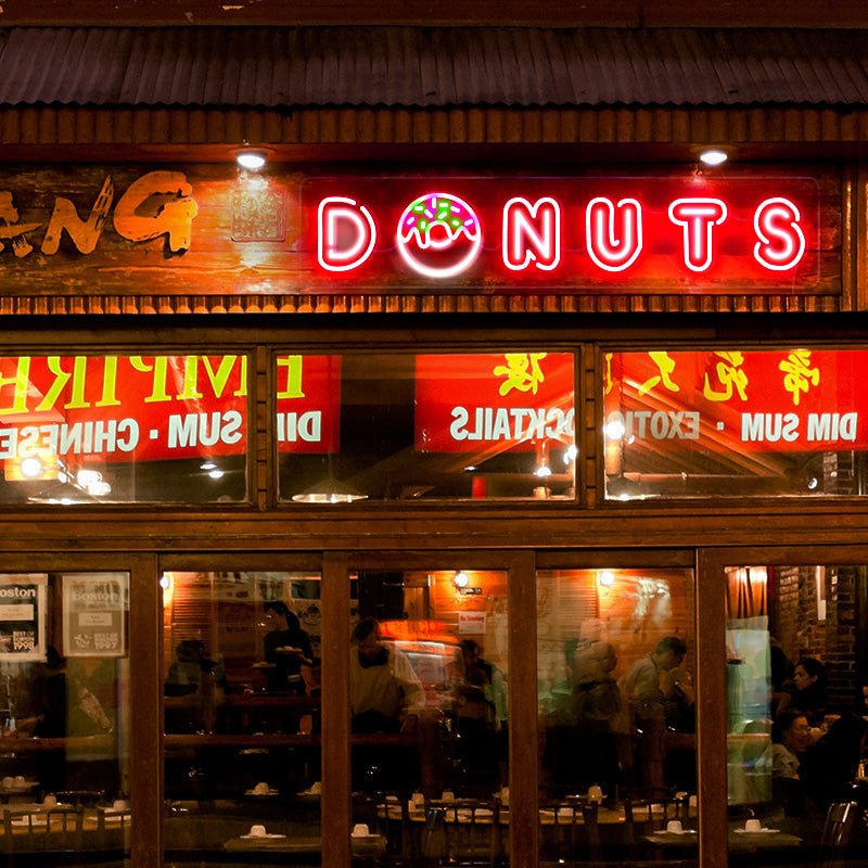 Donut neon sign for shop