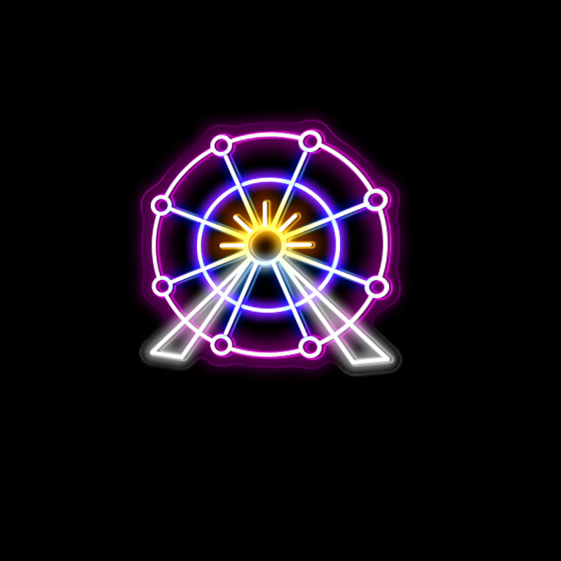 Ferris wheel LED neon light party sign