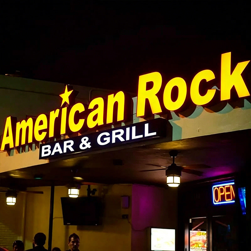 Front lit sign letters signs